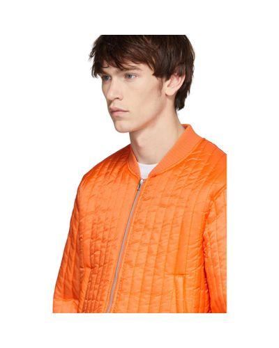 helmut lang quilted bomber