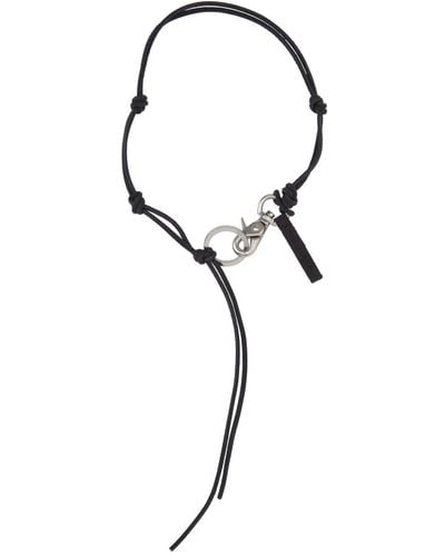 Our Legacy Leather Black Ladon Necklace for Men | Lyst Canada
