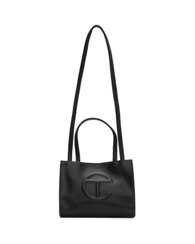 Telfar Leather Black Small Shopping Bag for Men | Lyst
