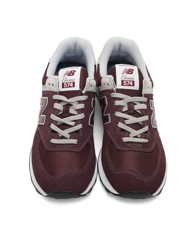 574 new balance burgundy