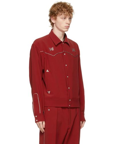 Needles Red Cowboy Jacket for Men - Lyst