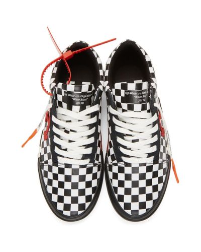 Off white checkered shoes Clearance