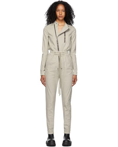 Rick Owens Grey Gary Flightsuit in Oyster (Natural) | Lyst