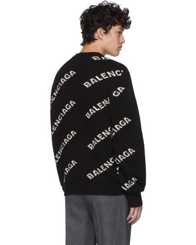 balenciaga logo sweater sale