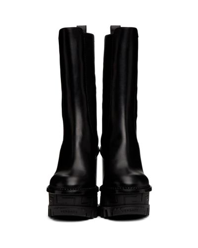 versace la greca boots
