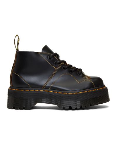 Bottes noires Church Quad Cuir Dr. Martens en coloris Noir - Lyst