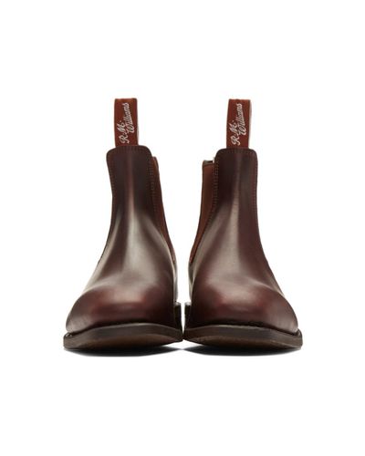 rm williams burgundy