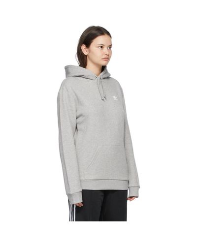 trefoil essentials hoodie adidas