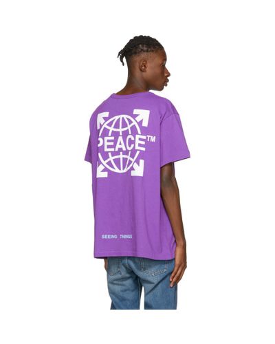 off white peace tee