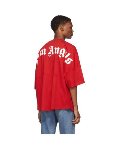 palm angels tee red