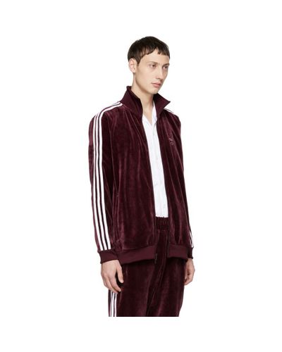 adidas bb track jacket maroon