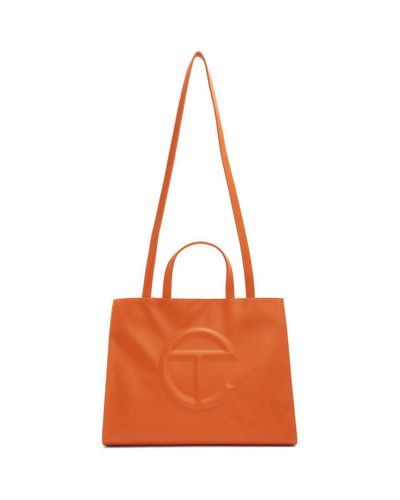 orange medium telfar bag