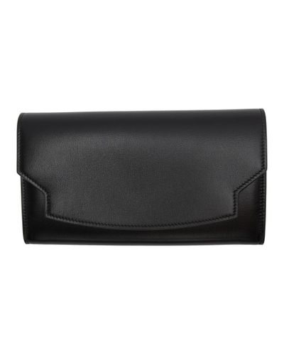 The Row Leather Black Lady Continental Wallet - Lyst