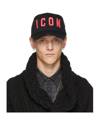 black and pink icon cap