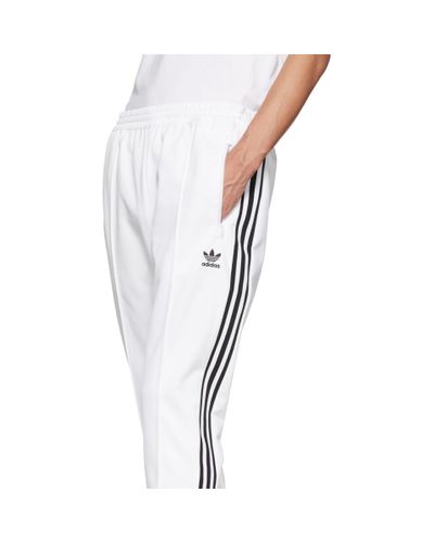 adidas Originals Cotton White Franz Beckenbauer Track Pants for Men - Lyst