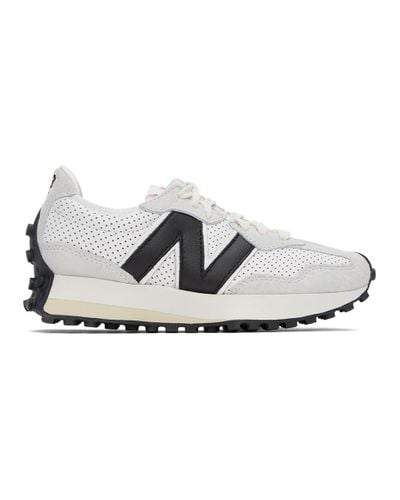 New Balance White And Black Casablanca Edition 327 Sneakers | Lyst