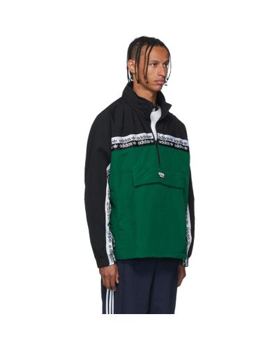 adidas Originals Synthetic Green And Black Ryv Blkd 2.0 Track Jacket for  Men - Lyst