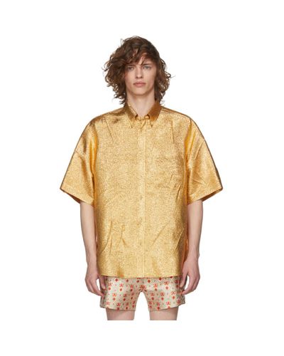 gucci iridescent shirt