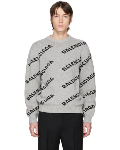 grey balenciaga jumper