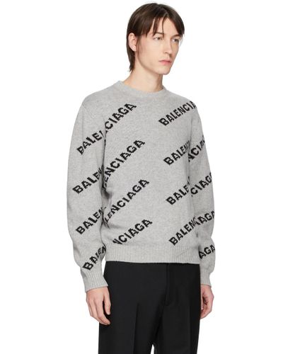 balenciaga grey cardigan