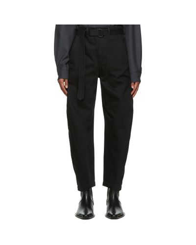 Lemaire Denim Black Heavy Twisted Jeans for Men - Lyst