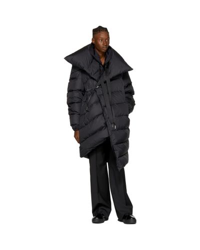 asymmetrical puffer coat