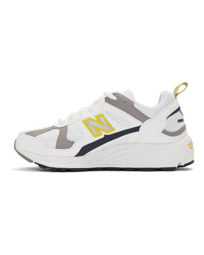 New Balance Rubber White And Yellow 878 