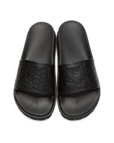 gucci men's gg pursuit slide sandals