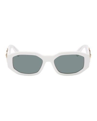 Versace Synthetic White Medusa Biggie Sunglasses | Lyst