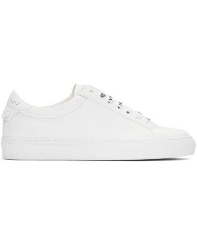 Givenchy Leather Logo Laces Urban Street Sneakers in White - Lyst