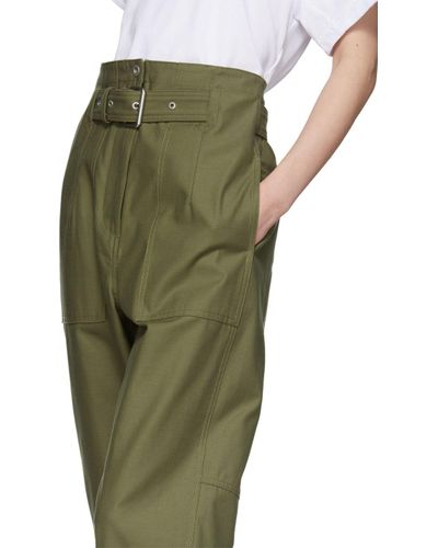 3.1 Phillip Lim Belted Cargo Pants in Green