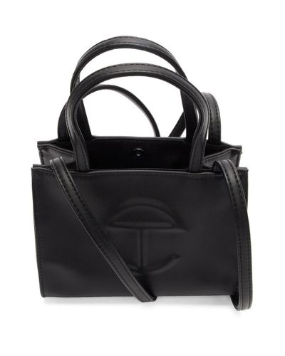 Telfar Leather Black Small Shopping Bag for Men - Lyst