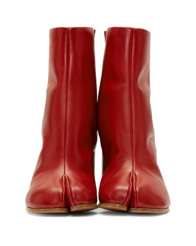 red tabi boots