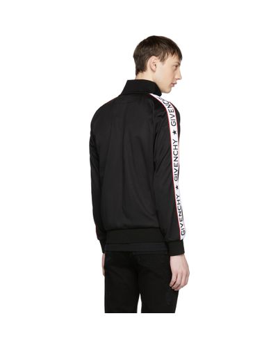givenchy logo tape track jacket