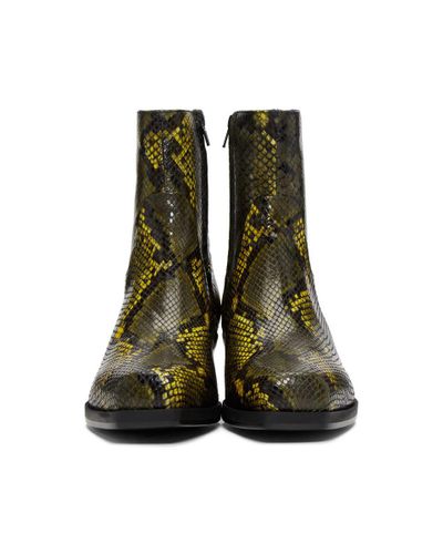green snake boots