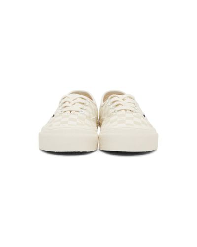 off white checkerboard vans