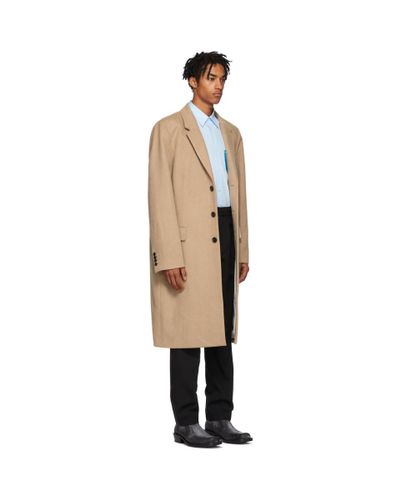 helmut lang camel coat