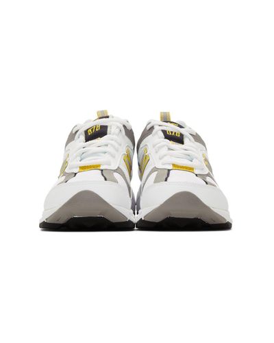 New Balance Rubber White And Yellow 878 
