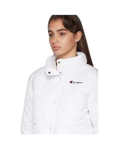 white champion puffer jacket