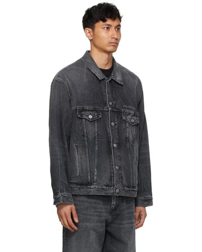 large black denim jacket