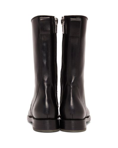 rick owens cop boots