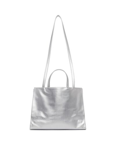 silver telfar small bag