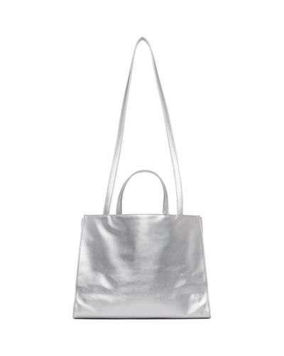 Telfar Silver Medium Shopping Tote in Metallic for Men - Lyst