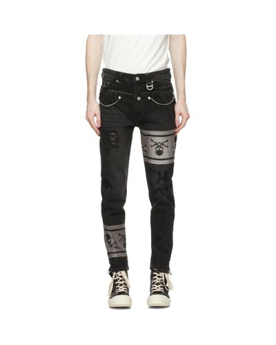 Mastermind Japan Denim Black C2h4 Edition Double Waist Jeans for Men - Lyst