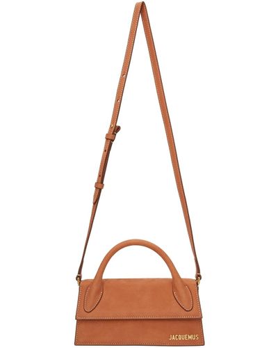 brown suede le chiquito clutch