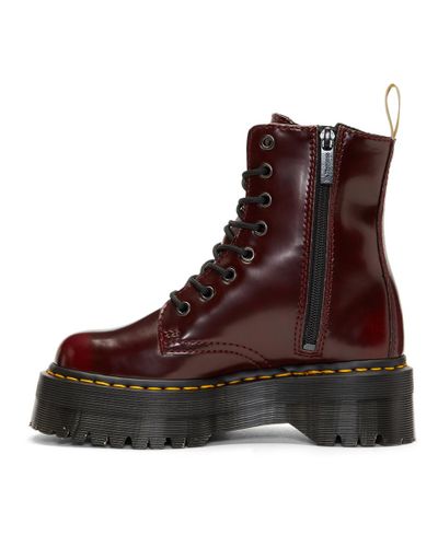 cherry red doc martens vegan