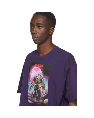 Acne Studios Monster In My Pocket Print T-shirt in Purple for Men 