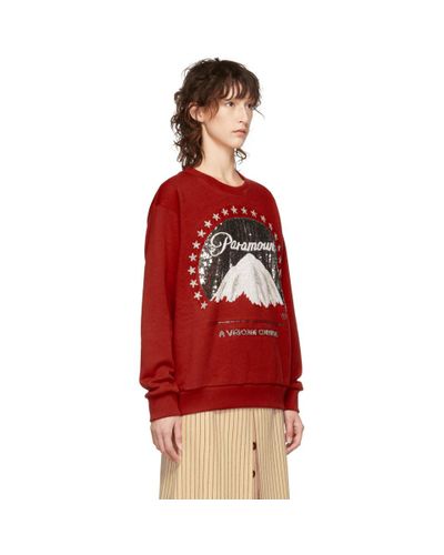 Gucci Red Paramount Pictures® Edition Sequin Sweatshirt | Lyst