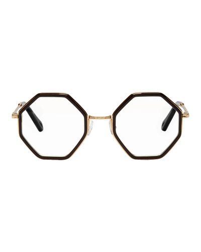 black hexagon sunglasses