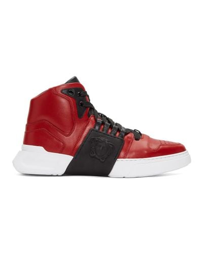 red versace shoes